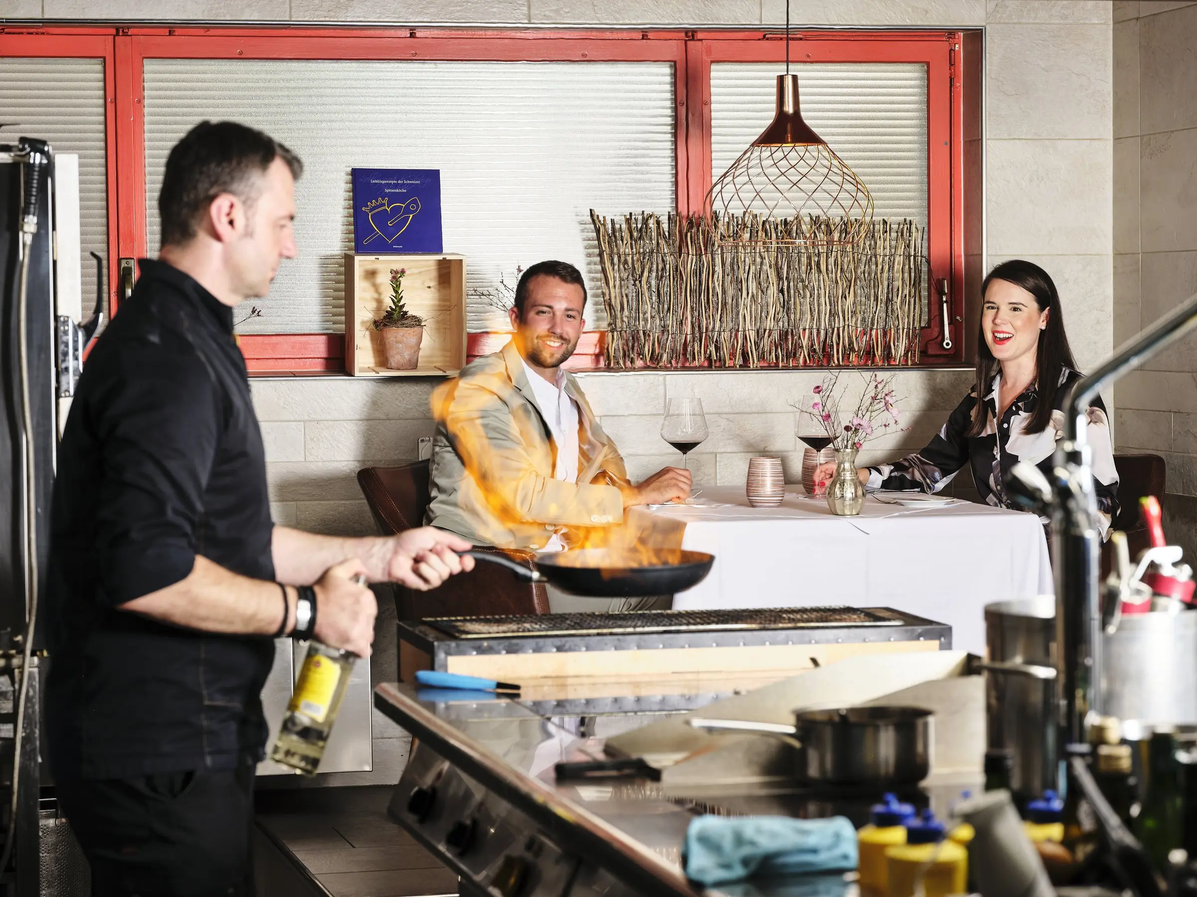 Gäste am Chef's Table